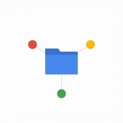 共有ドライブで会社所有のファイル基盤を作るイメージ図