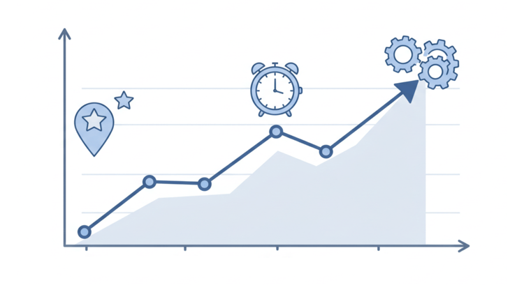 DX導入後のKPIモニタリングのイメージ