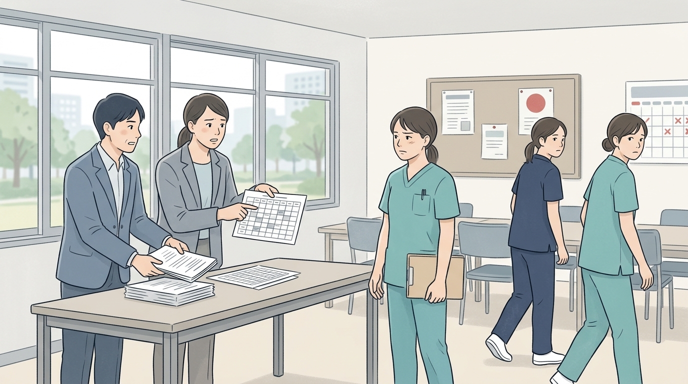 職員離職リスクのイメージ